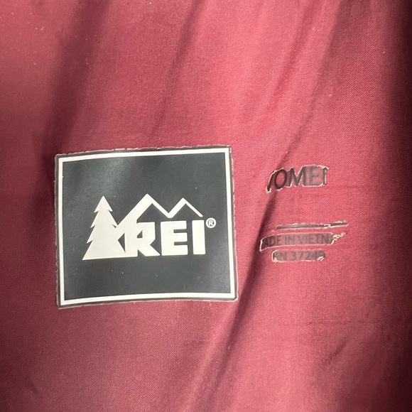 REI Women's Therum Down Filled Puffer Vest Orange Rust Red Size L - Picture 7 of 7